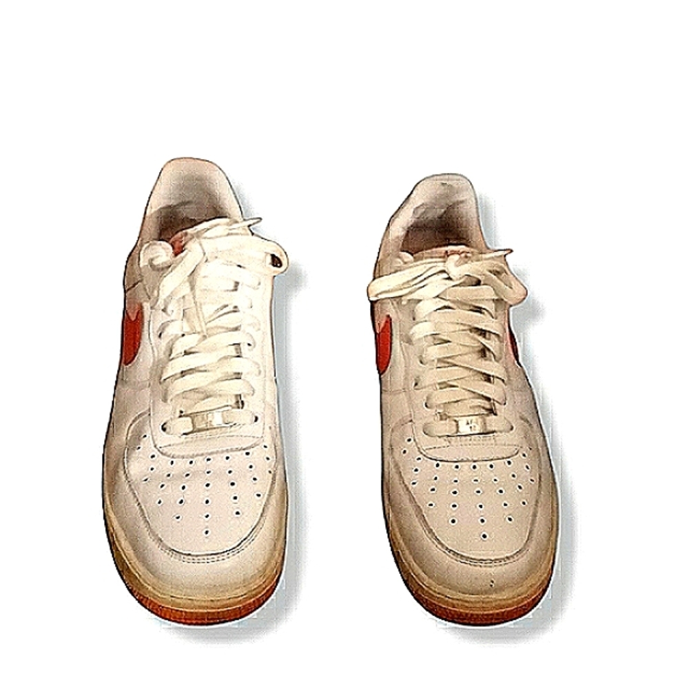 VINTAGE NIKE AIR FORCE 1 SIZE 10 MENS WHITE ORANGE